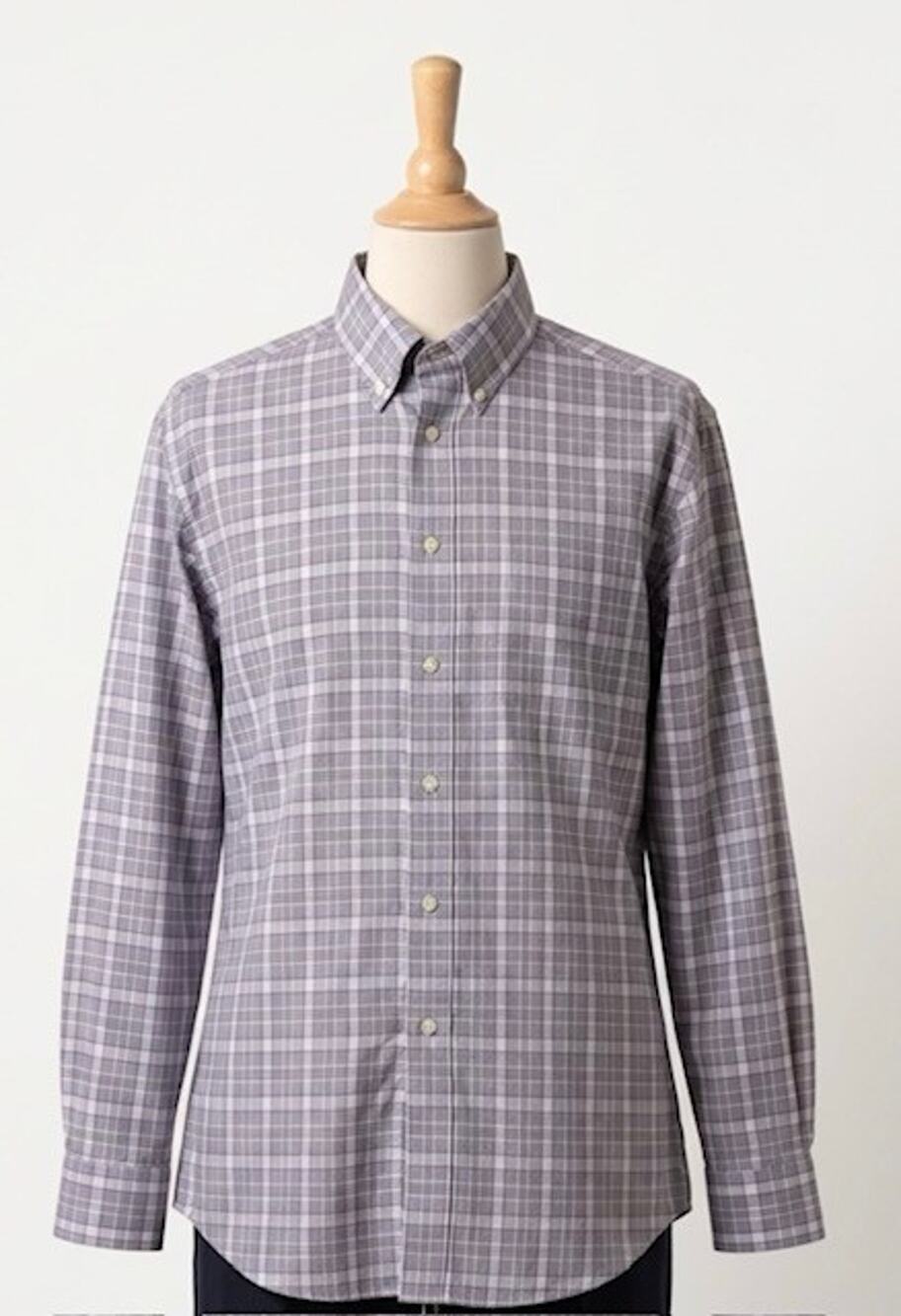 Roundtree & Yorke Gold Label Men's 2XT Plaid Dress Shirt 100% Cotton